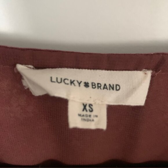 Lucky Brand NWT Floral Mini Dress XS Cottagecore Boho Fall - Picture 14 of 14